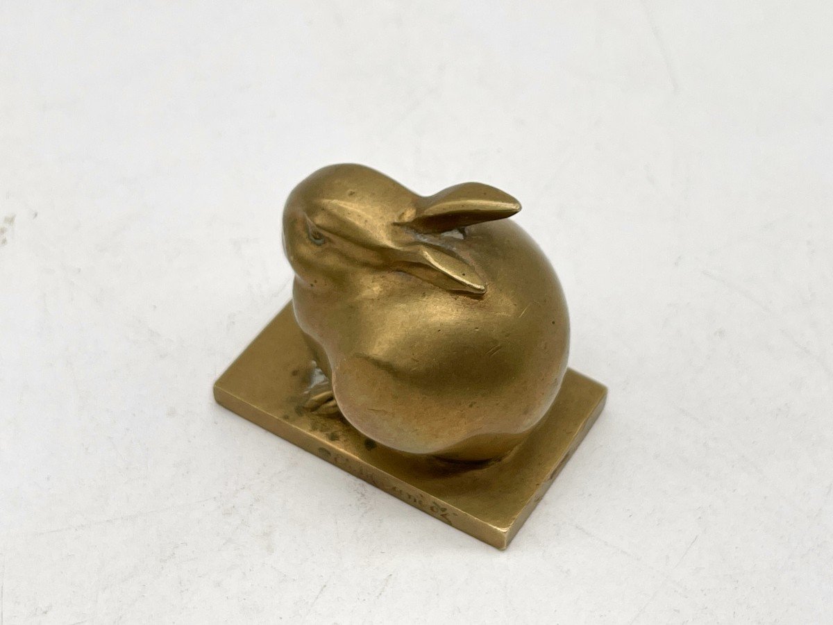 Marcel Sandoz Bronze Sculpture Lapin Bijou-photo-7