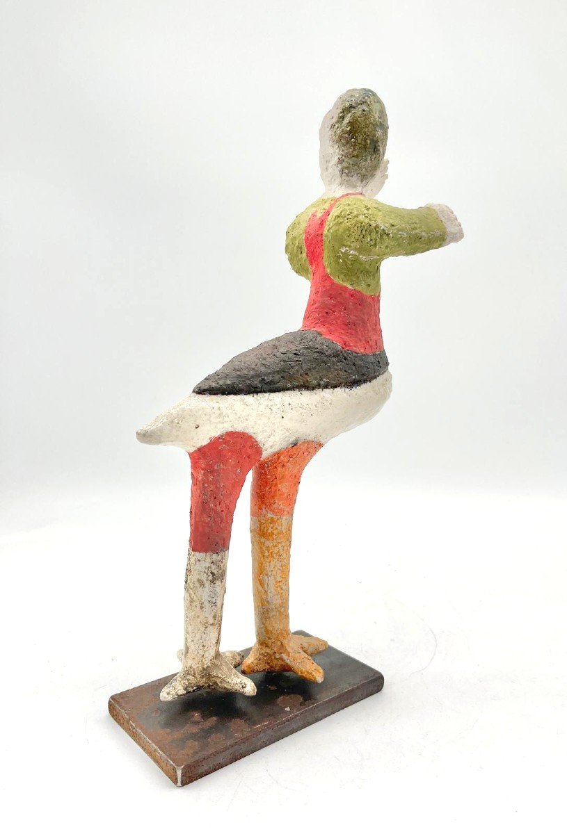 Sculpture Figurant Un Créature Onirique Par Roger Capron -photo-4