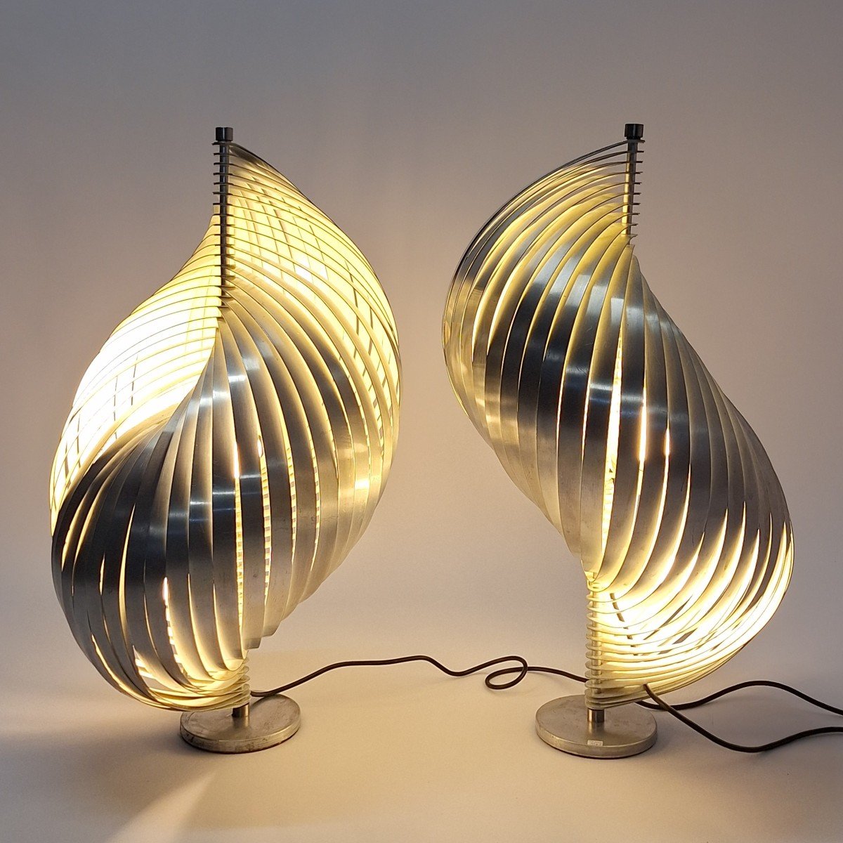 Elixoidal Lamps By Henri Mathieu (the Pair)-photo-1