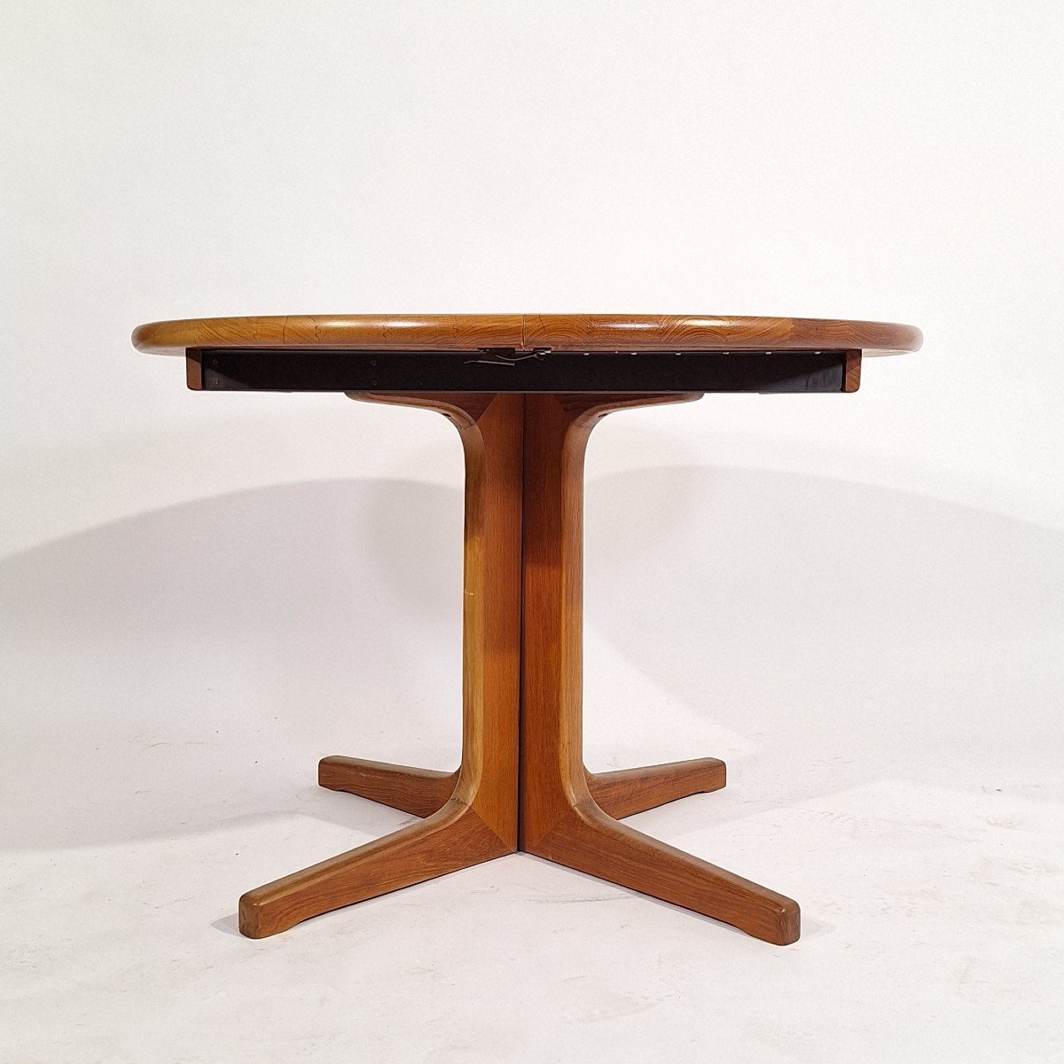 Table Ronde Extensible, Design Scandinave, Teck Massif-photo-1