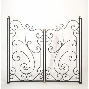 Double Wrought Iron Grille