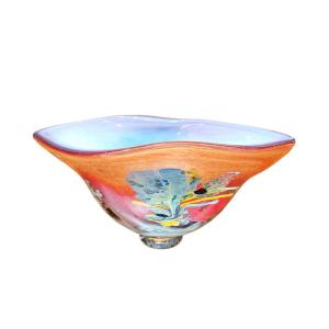 Vase en verre multicouche Par Robert Pierini