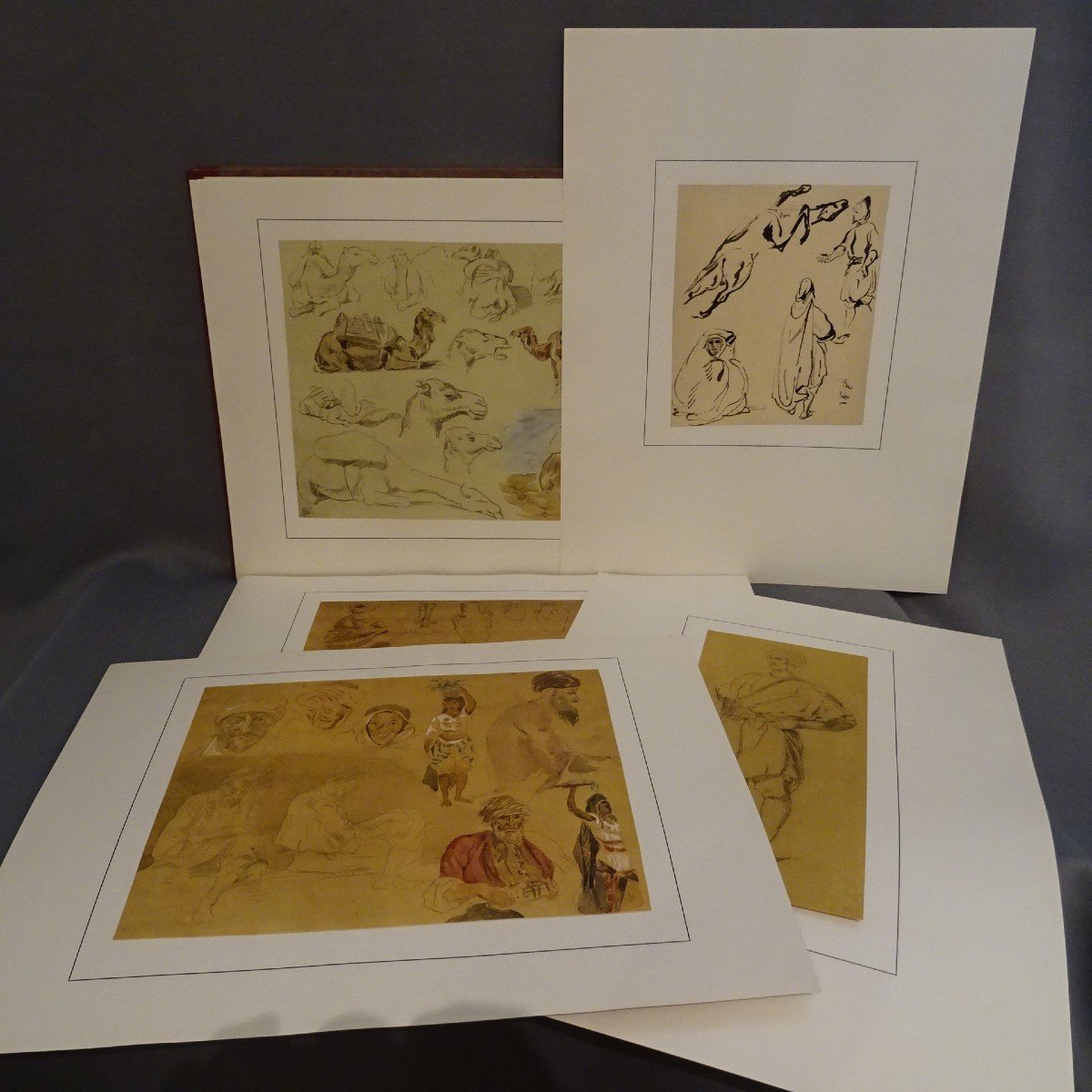 Delacroix Eugène, fac similé de l'album du Maroc de la collection J.V Paris 1928-photo-1