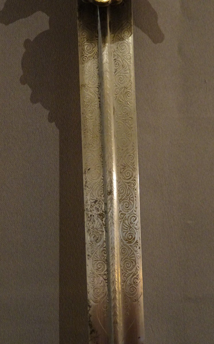 19th Century Hunting Dagger Signed G Leon In Paris-photo-3