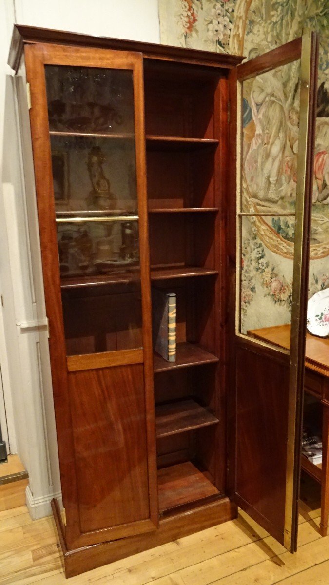 Small Mahogany Bookcase From The Directoire Period-photo-4