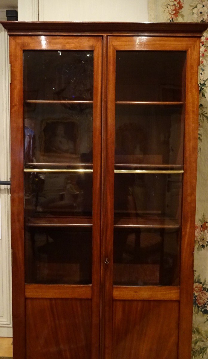 Small Mahogany Bookcase From The Directoire Period-photo-1