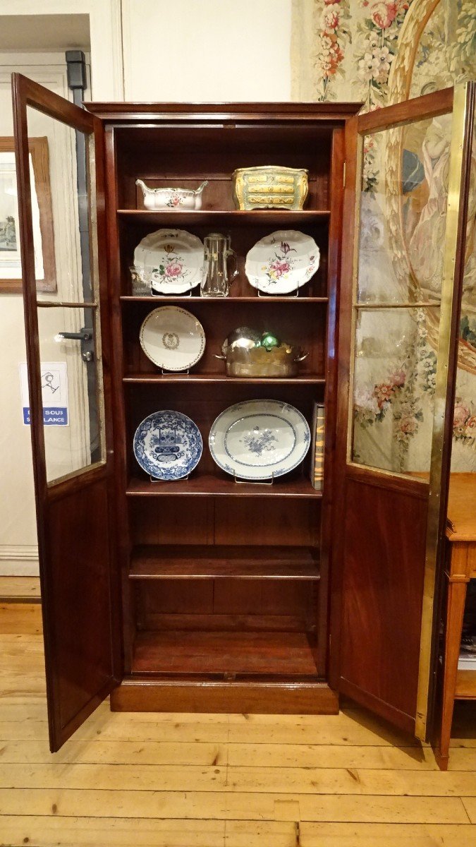 Small Mahogany Bookcase From The Directoire Period-photo-5