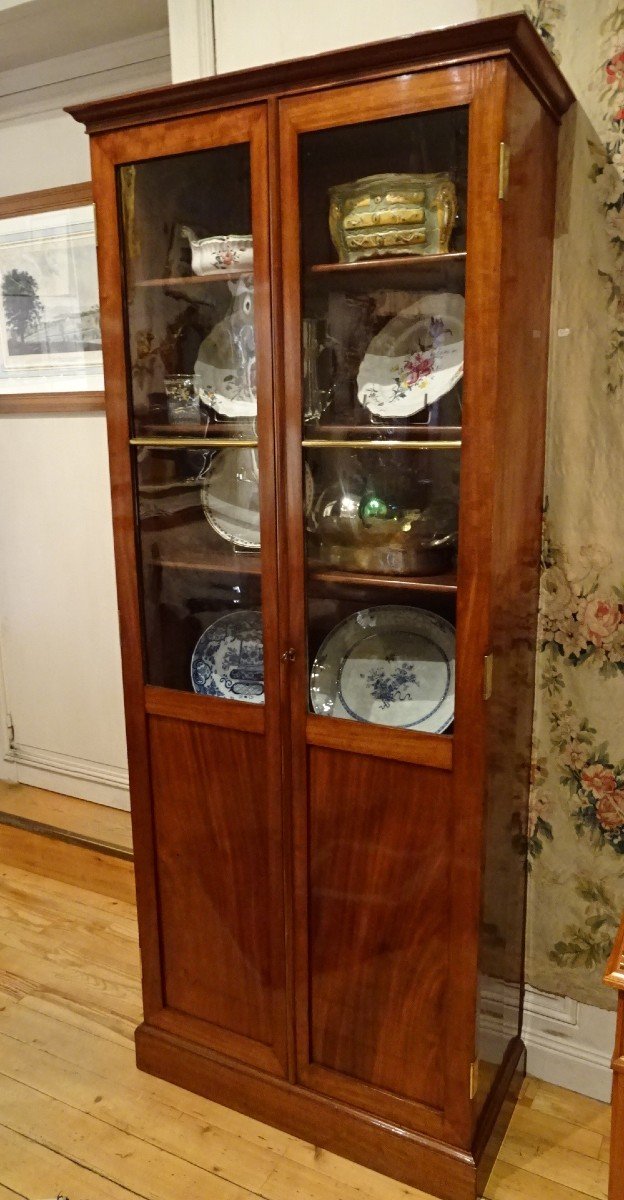 Small Mahogany Bookcase From The Directoire Period-photo-8