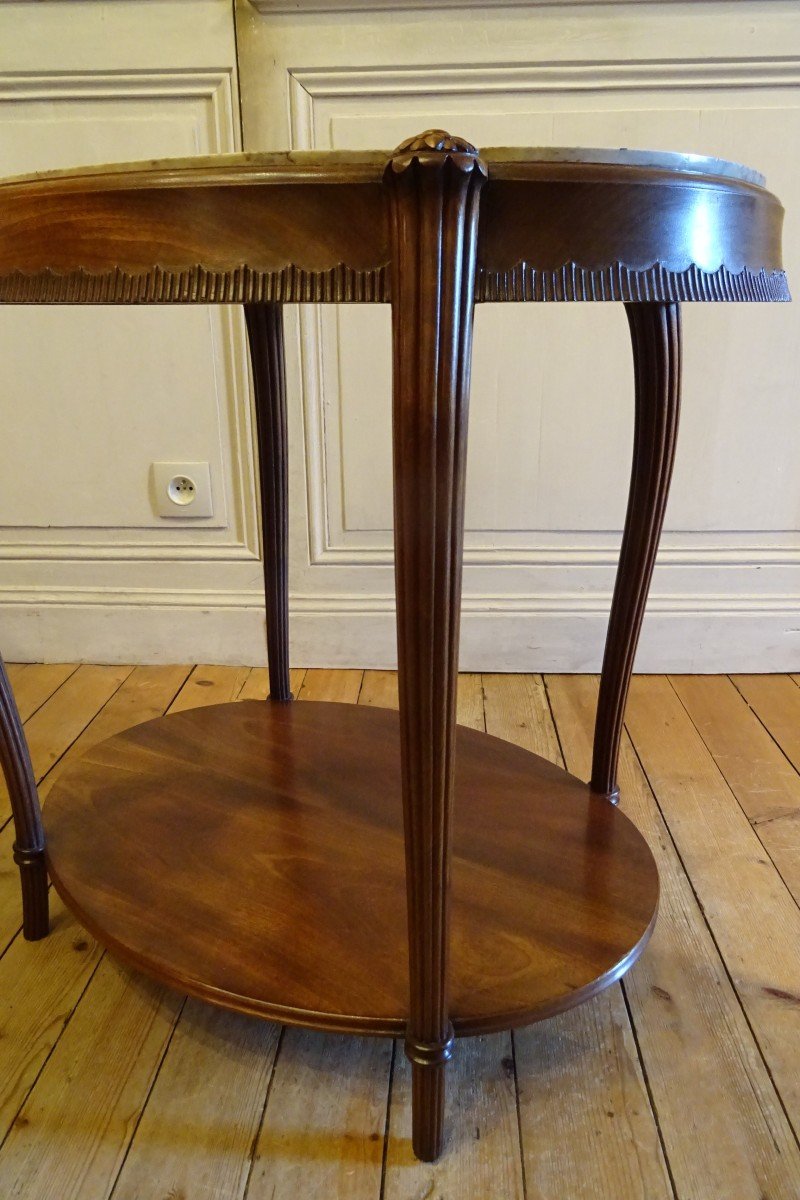 1925 Period Mahogany Coffee Table-photo-1