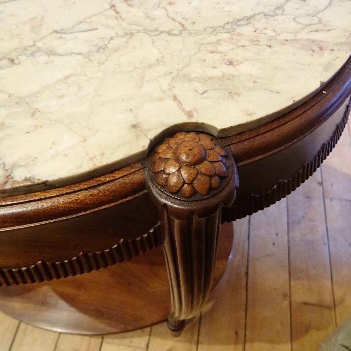 1925 Period Mahogany Coffee Table-photo-2