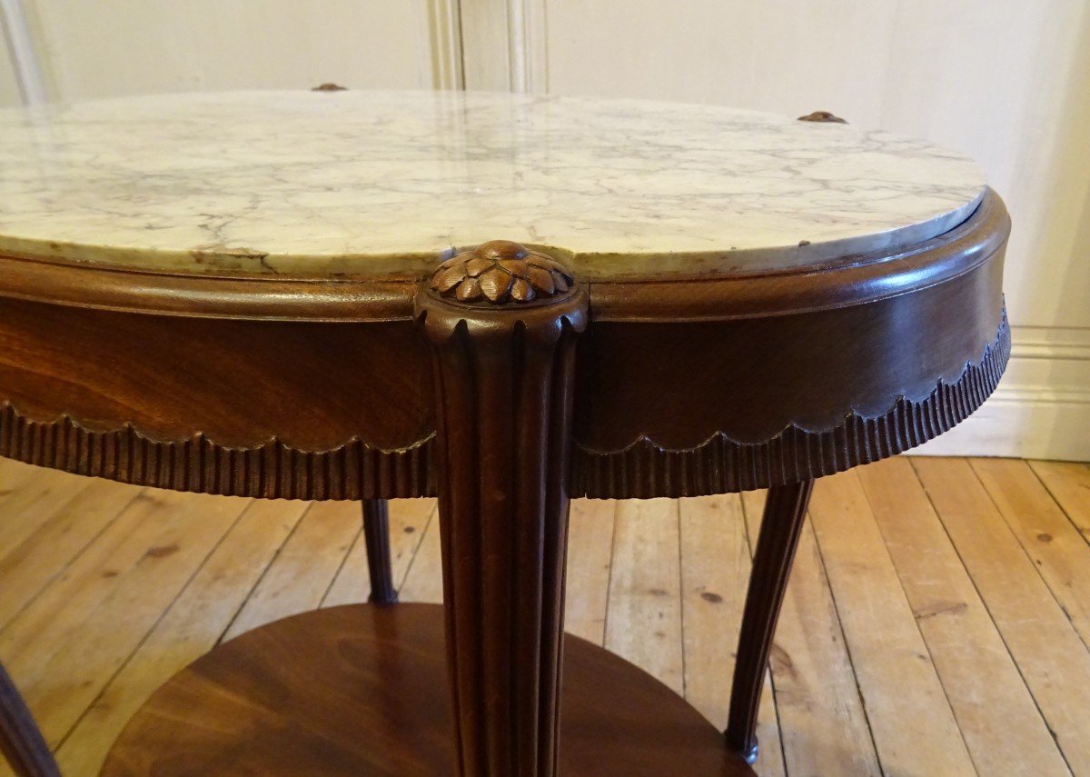 1925 Period Mahogany Coffee Table-photo-3