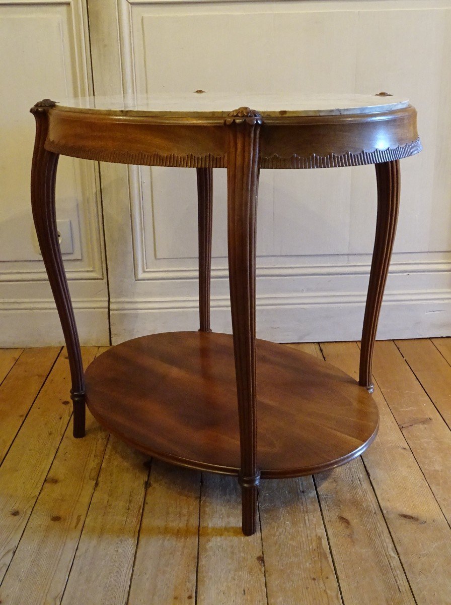 1925 Period Mahogany Coffee Table-photo-5