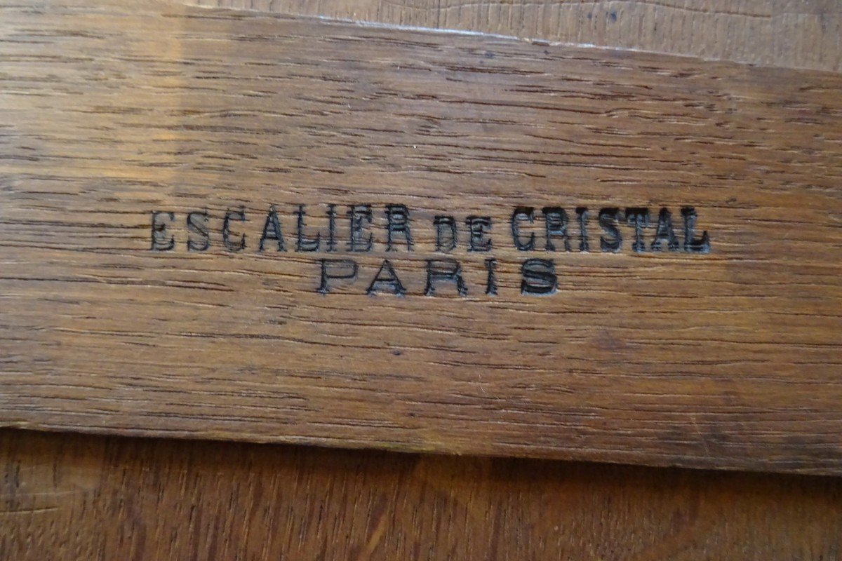 Bureau en placage de citronnier estampillé Escalier de Cristal Paris-photo-7