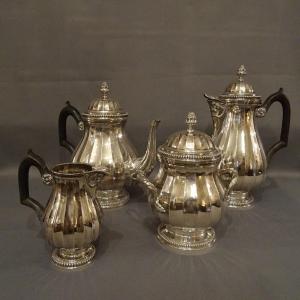 Solid Silver Tea And Coffee Service By Léopold Bessereau