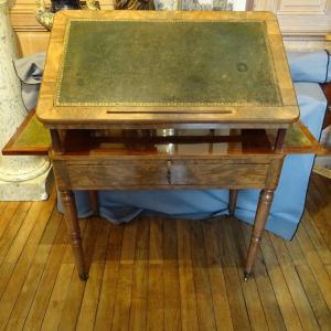 Architect's Table,à La Tronchin , In Mahogany 19 Th Century