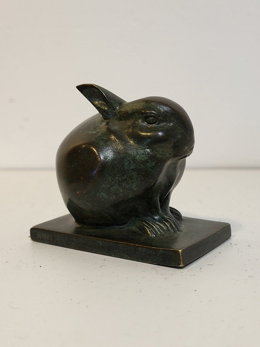 Edouard Marcel Sandoz (1881-1971) Rabbit Jewel Bronze Art Deco. Foundry Susse Frères-photo-2