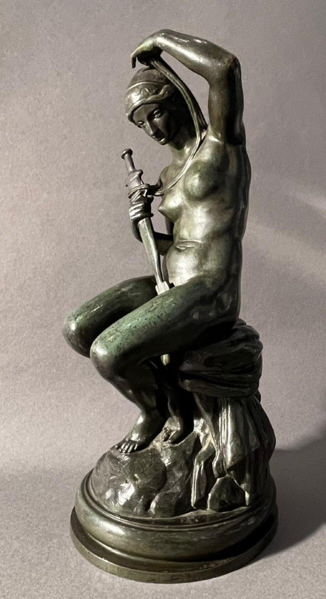 Antoine-louis Barye (1795-1875) "MINERVE' Rare Bronze XIX Signé BARYE 