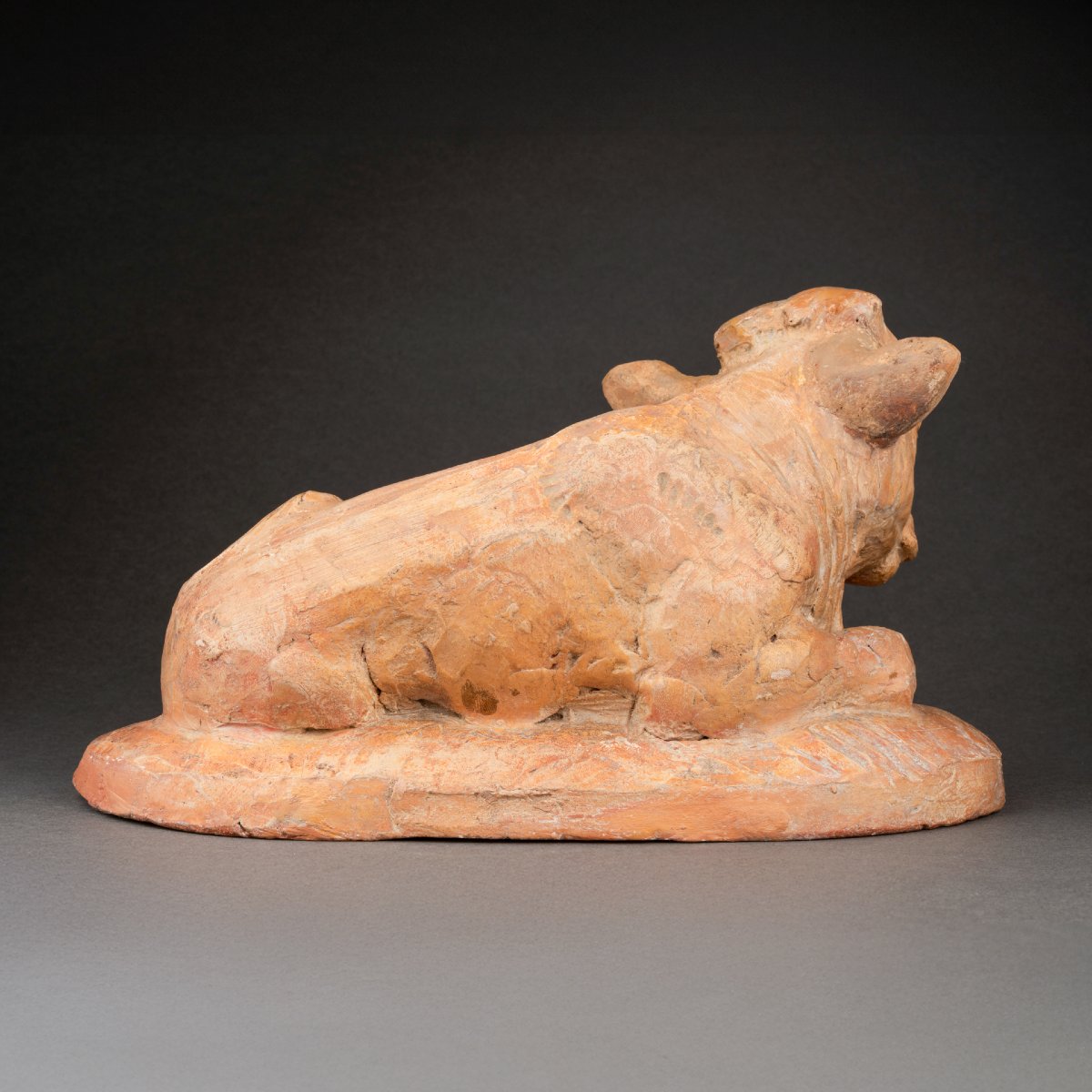 Arnold Huggler: "young Bison", Original Terracotta - Circa 1930-photo-1