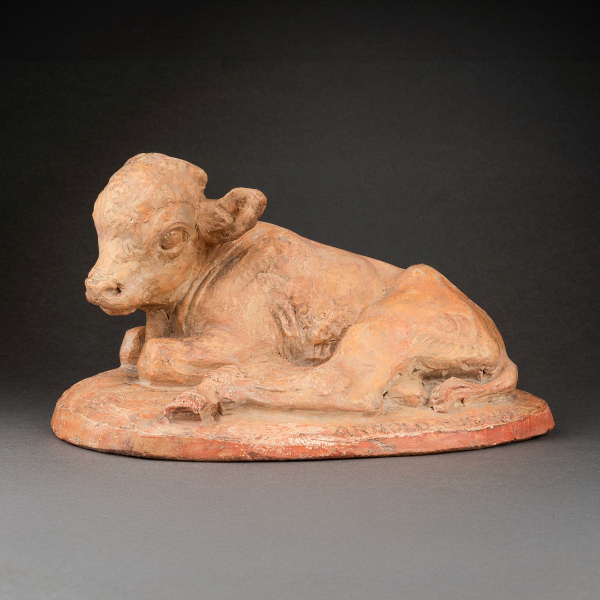 Arnold Huggler: "young Bison", Original Terracotta - Circa 1930