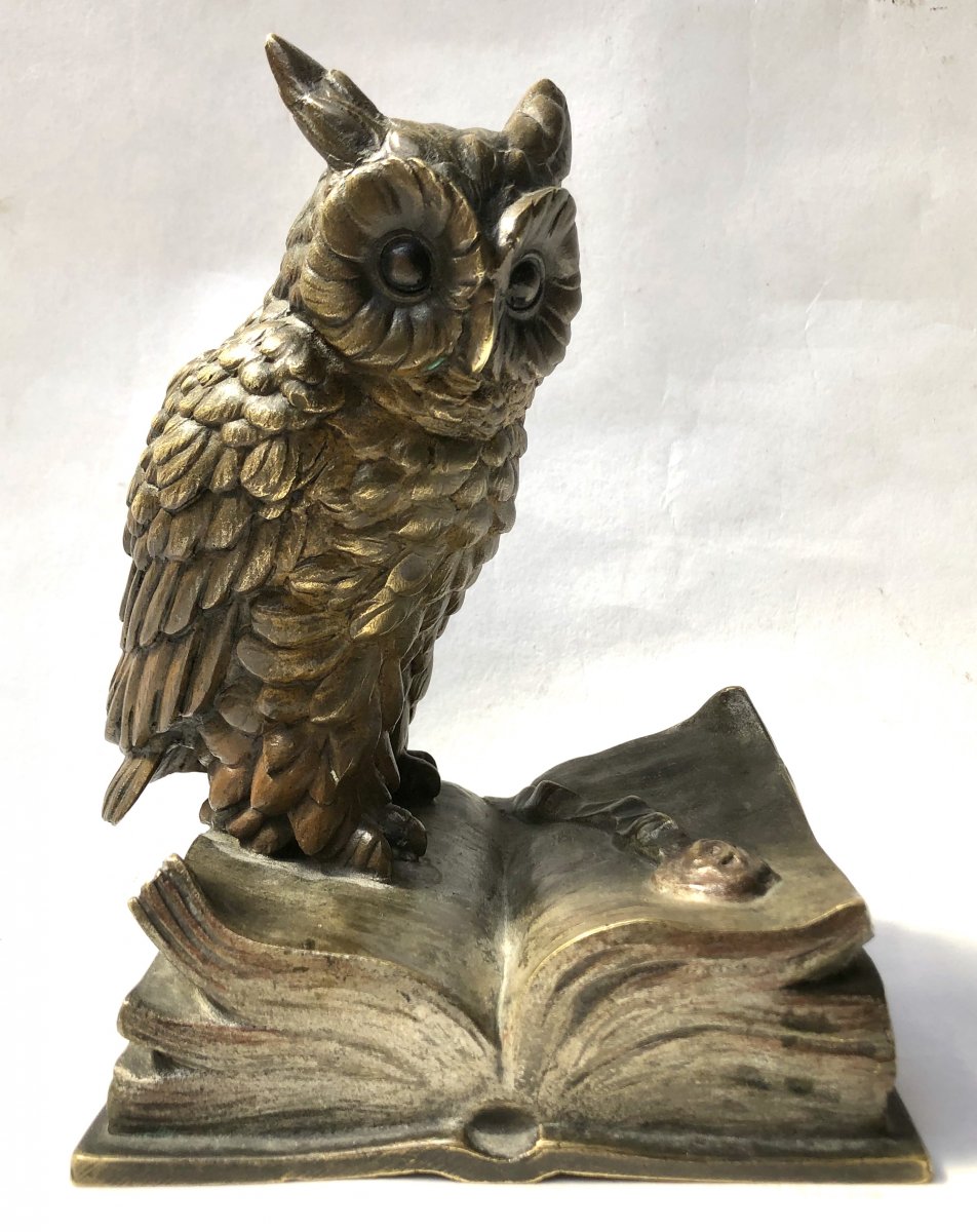 Owl: Vienna Bronze Signed Bergmann