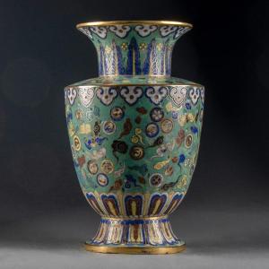 Vase En Métal Cloisonné Chine