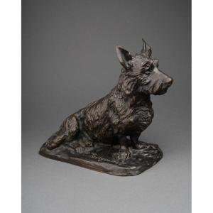 Pierre Tourgueneff (1853-1912) 'scottish' Rare Antique Bronze, Susse Frères Cast, Late 19th Cen