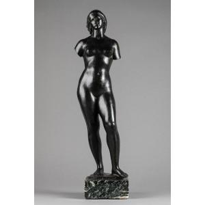 Enrique Monjo I Garriga (1895-1976) 'venus In Antique Style' Bronze Dedicated And Dated