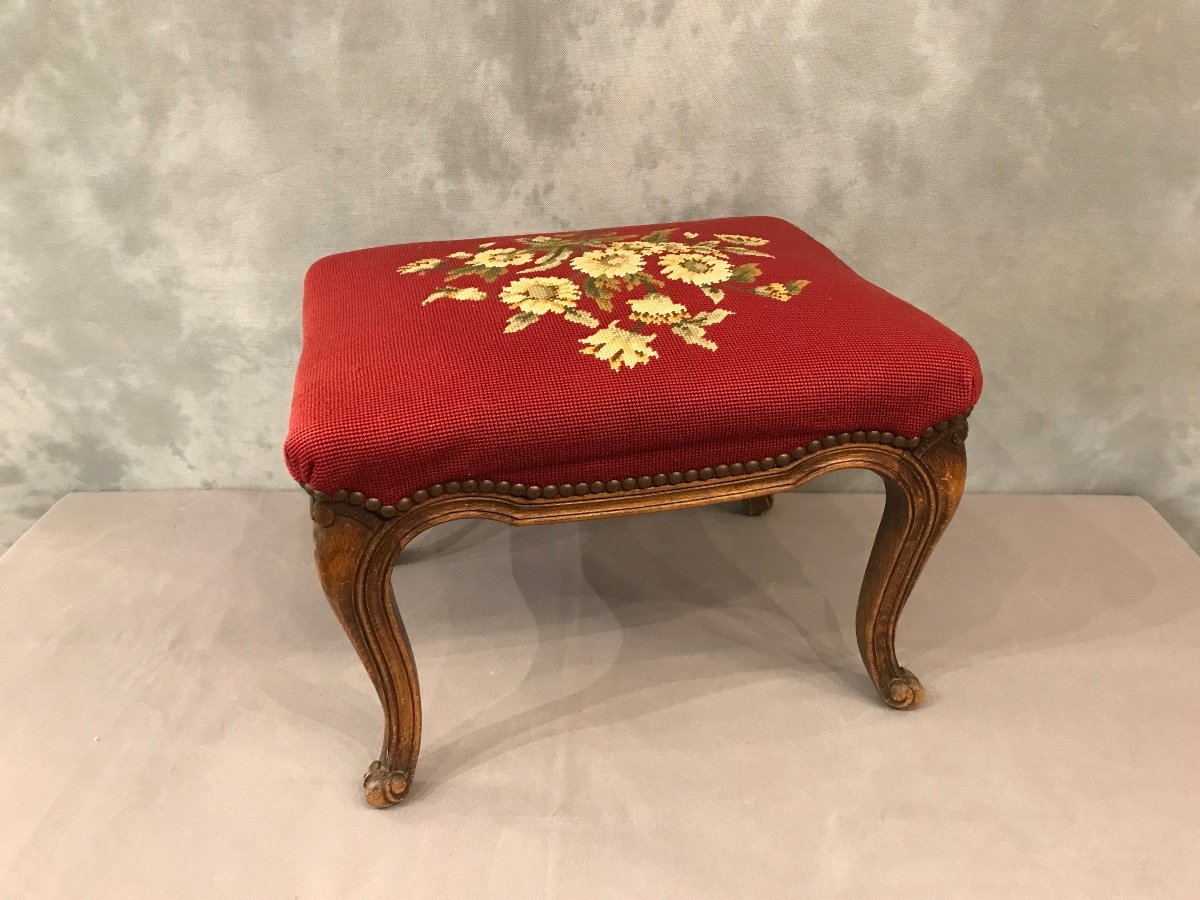 Tabouret De Style Louis XV D’époque XXème -photo-3