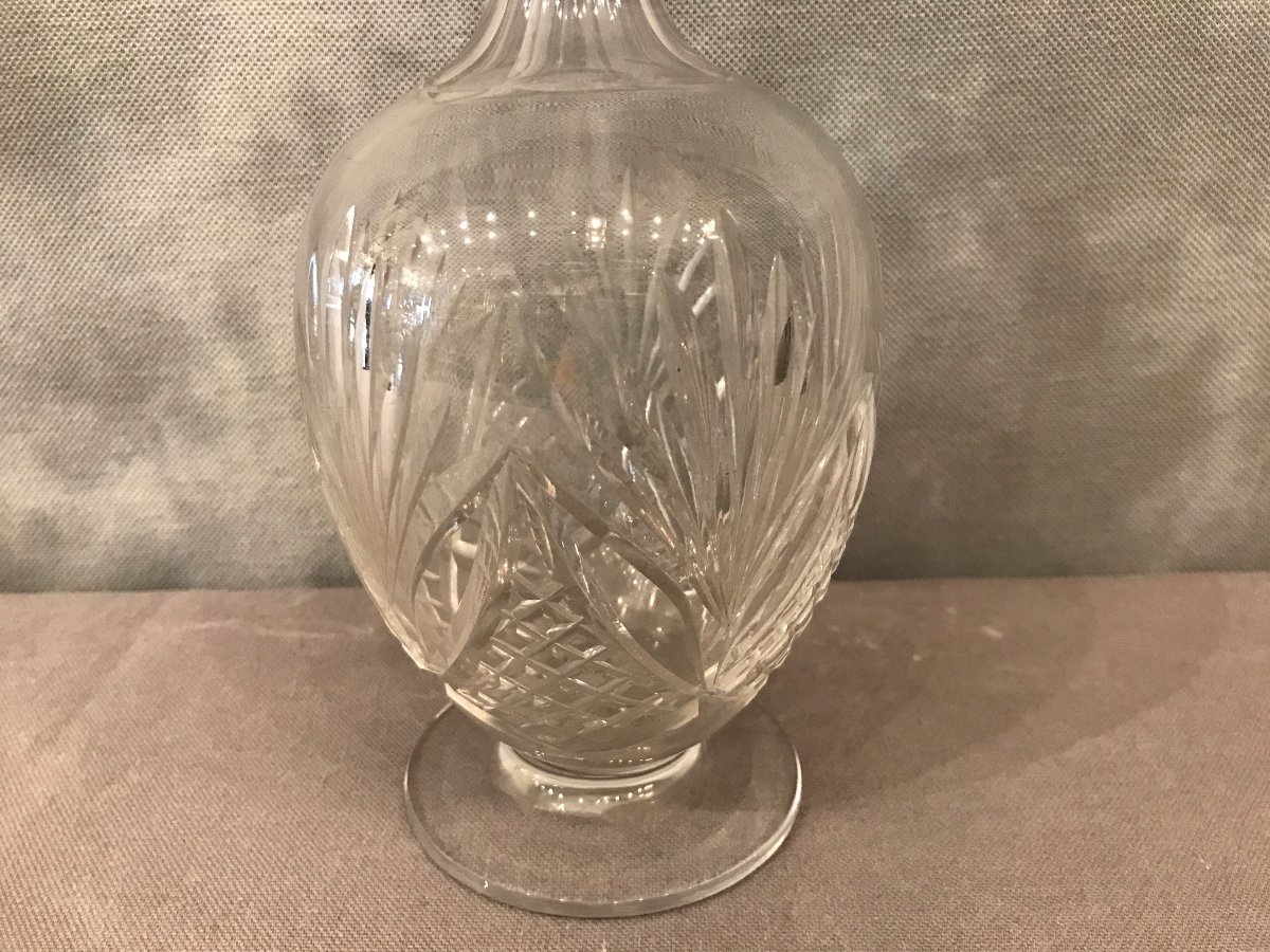 Carafe In Saint Louis Crystal Model Chantilly From The 19th Pm Period-photo-3