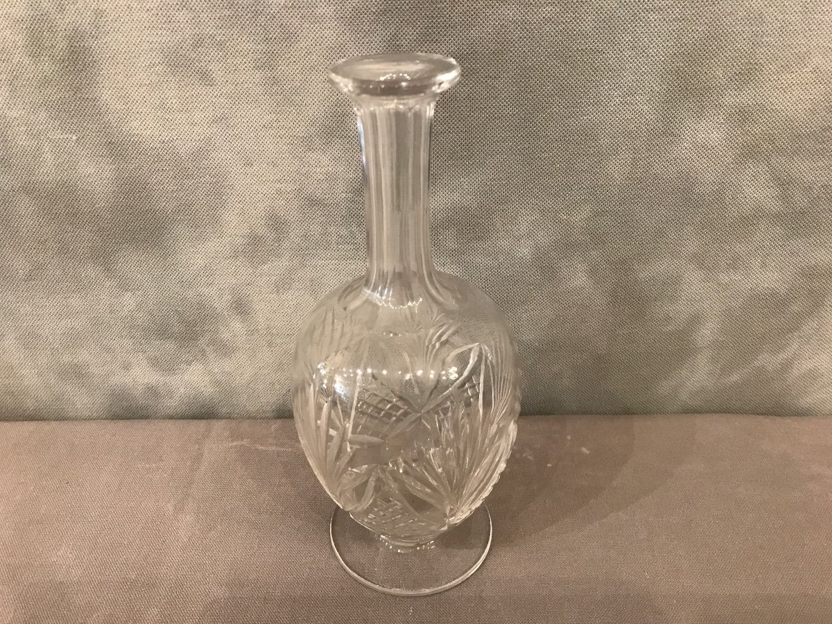 Carafe In Saint Louis Crystal Model Chantilly From The 19th Pm Period-photo-4