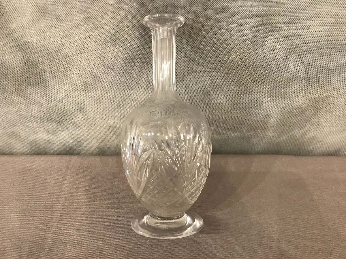 Carafe In Saint Louis Crystal Model Chantilly From The 19th Pm Period-photo-1