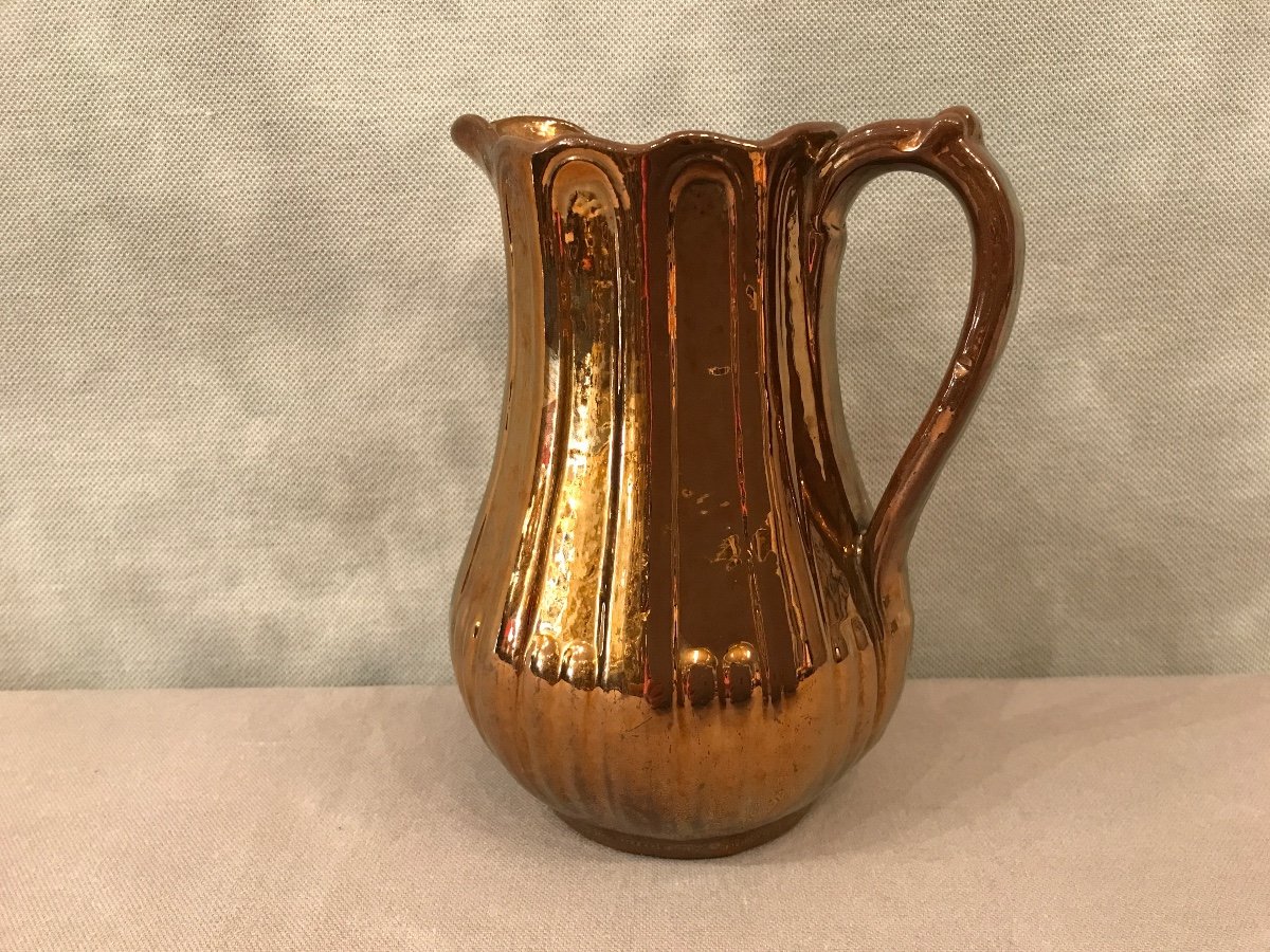 Pitcher In Jersey Gold Late 19th-photo-1