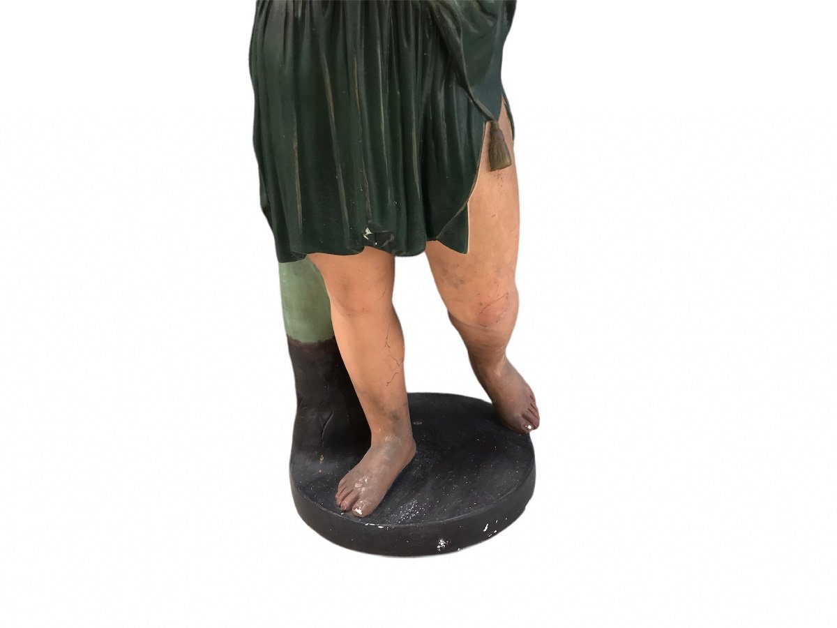 Decorative Plaster Statue Of A Woman Circa 1930-photo-4