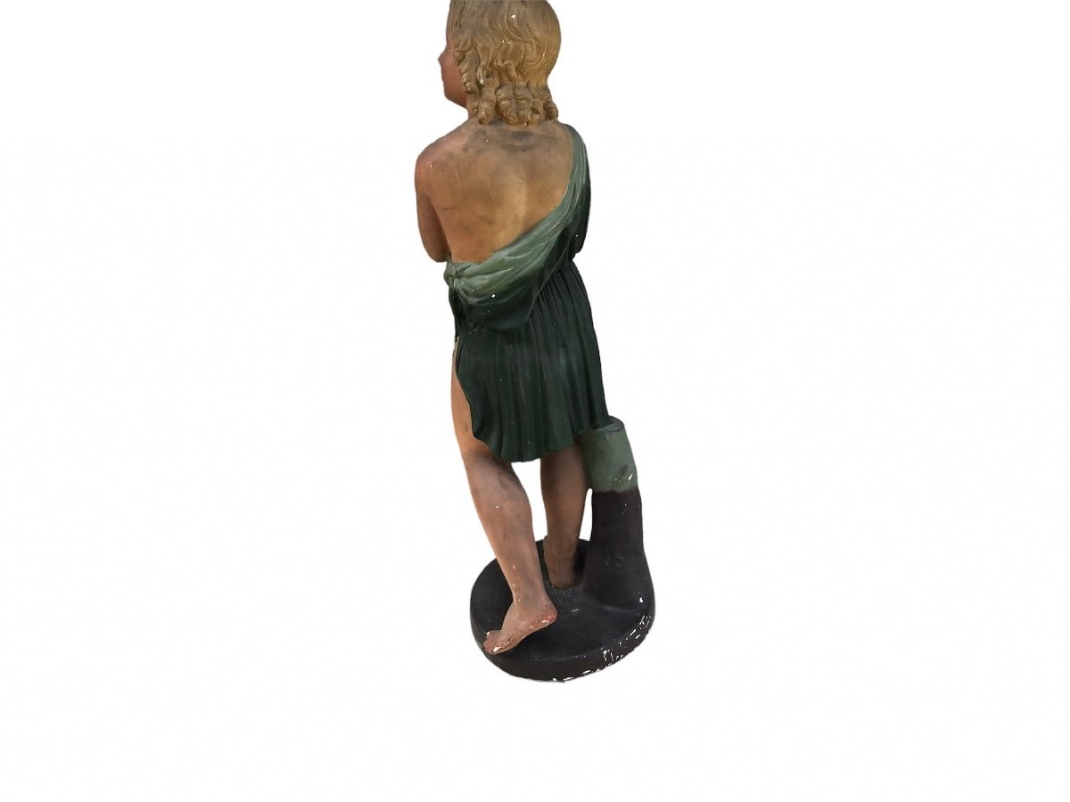 Decorative Plaster Statue Of A Woman Circa 1930-photo-3