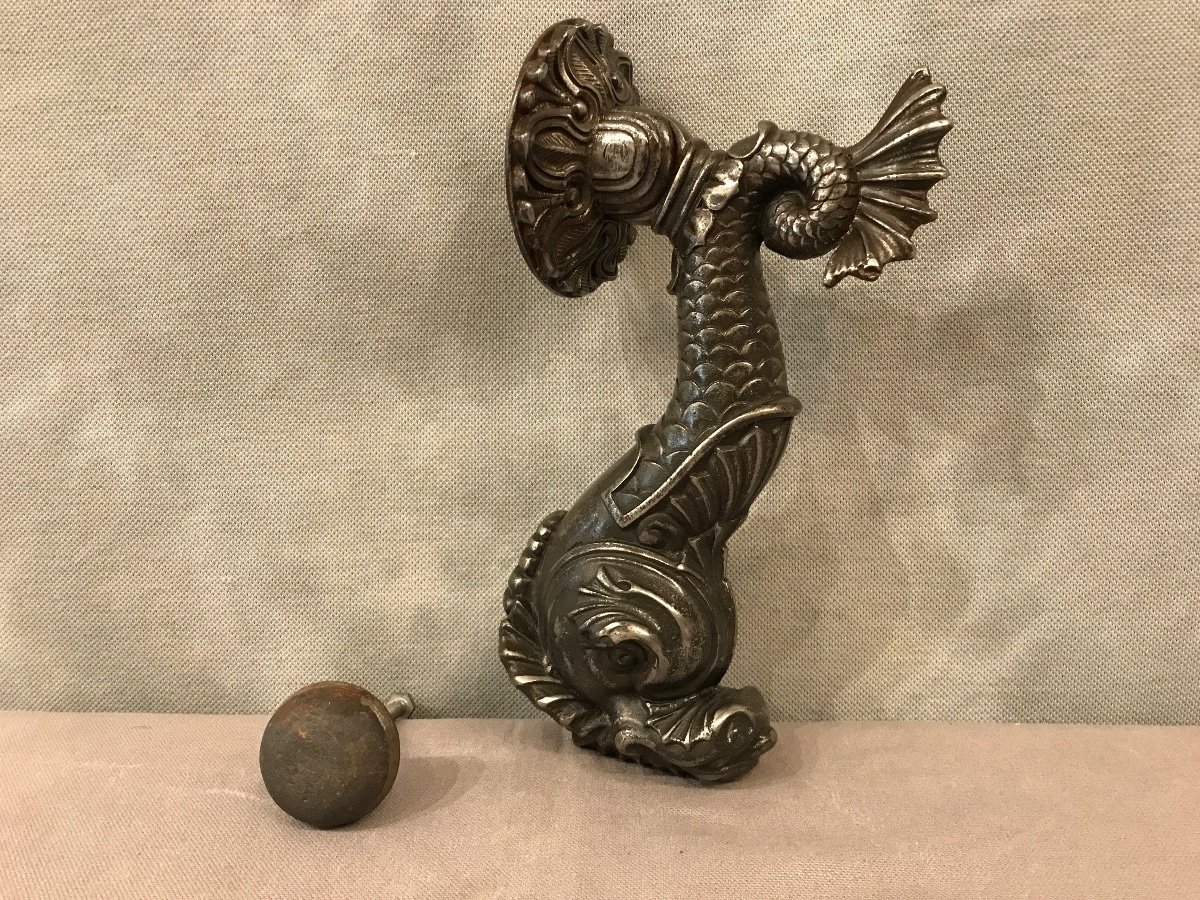 19th Century Cast Iron Door Knocker-photo-2