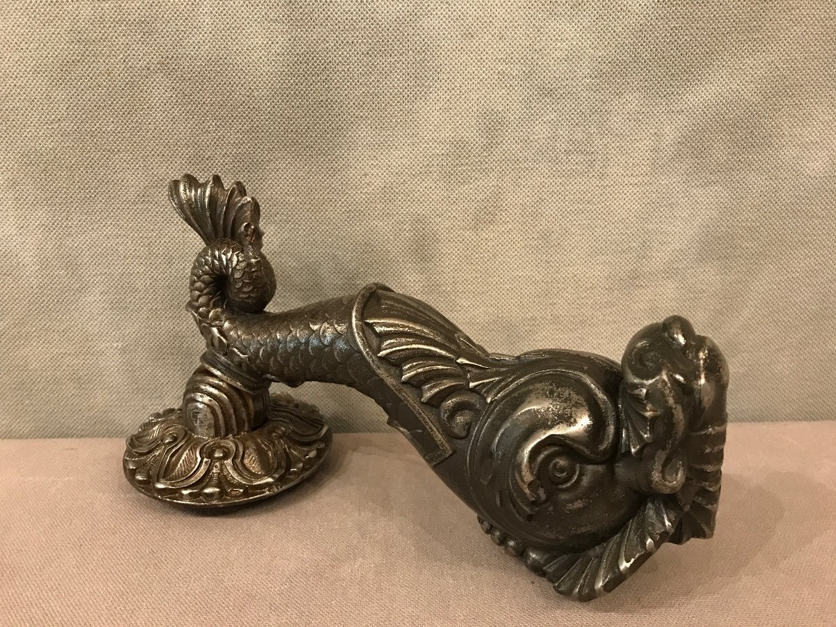 19th Century Cast Iron Door Knocker-photo-3