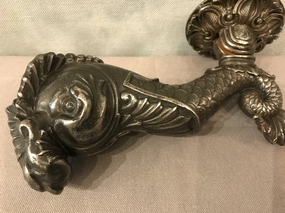 19th Century Cast Iron Door Knocker-photo-2