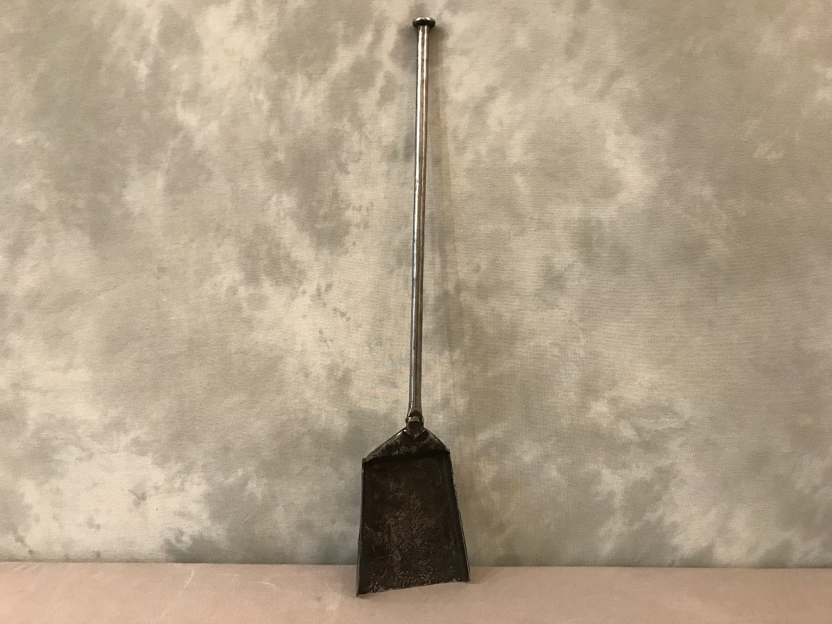 Beautiful Old Wrought Iron Fireplace Shovel From The 18th Century 