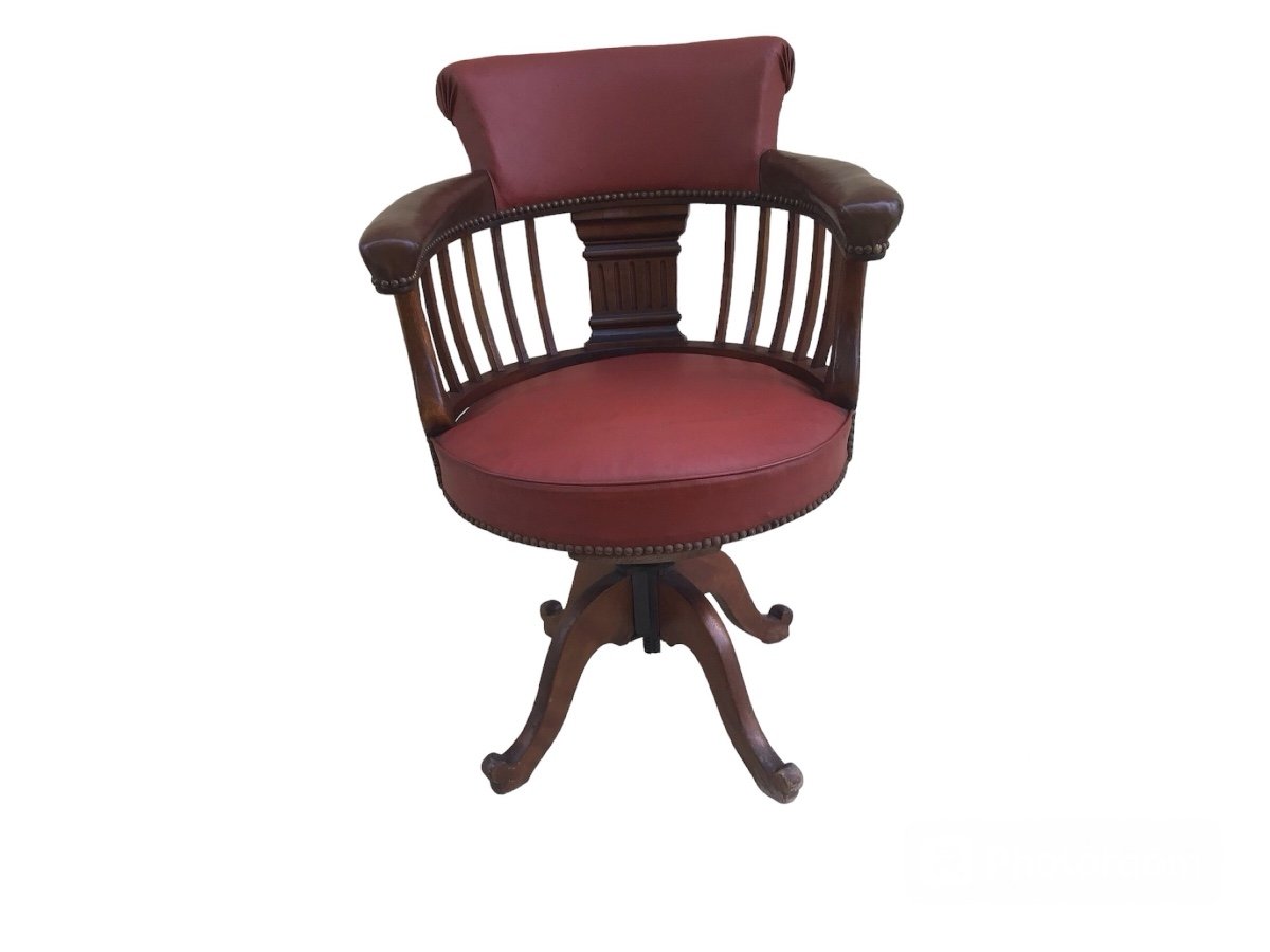 American Swivel Office Chair, Circa 1900 