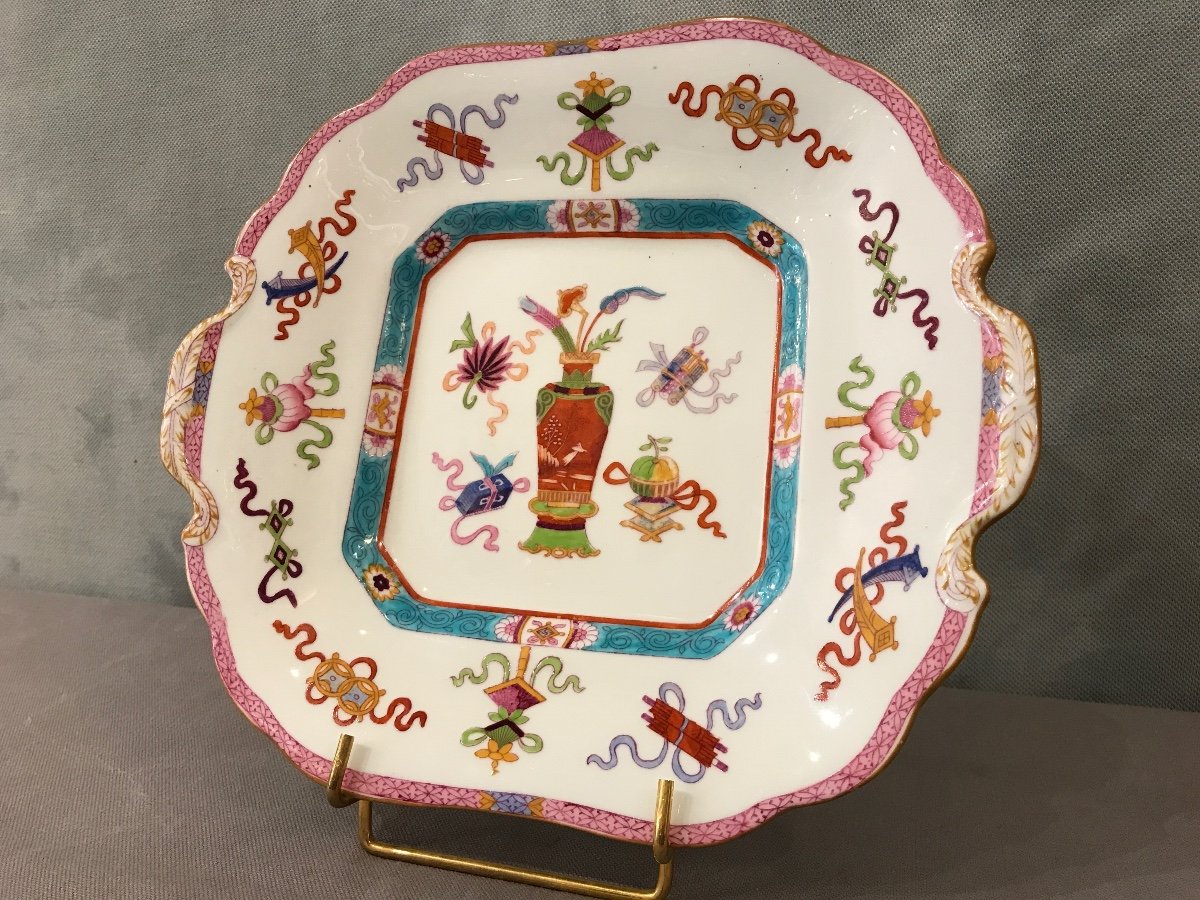 19th Century Minton Porcelain Cake Plate -photo-3