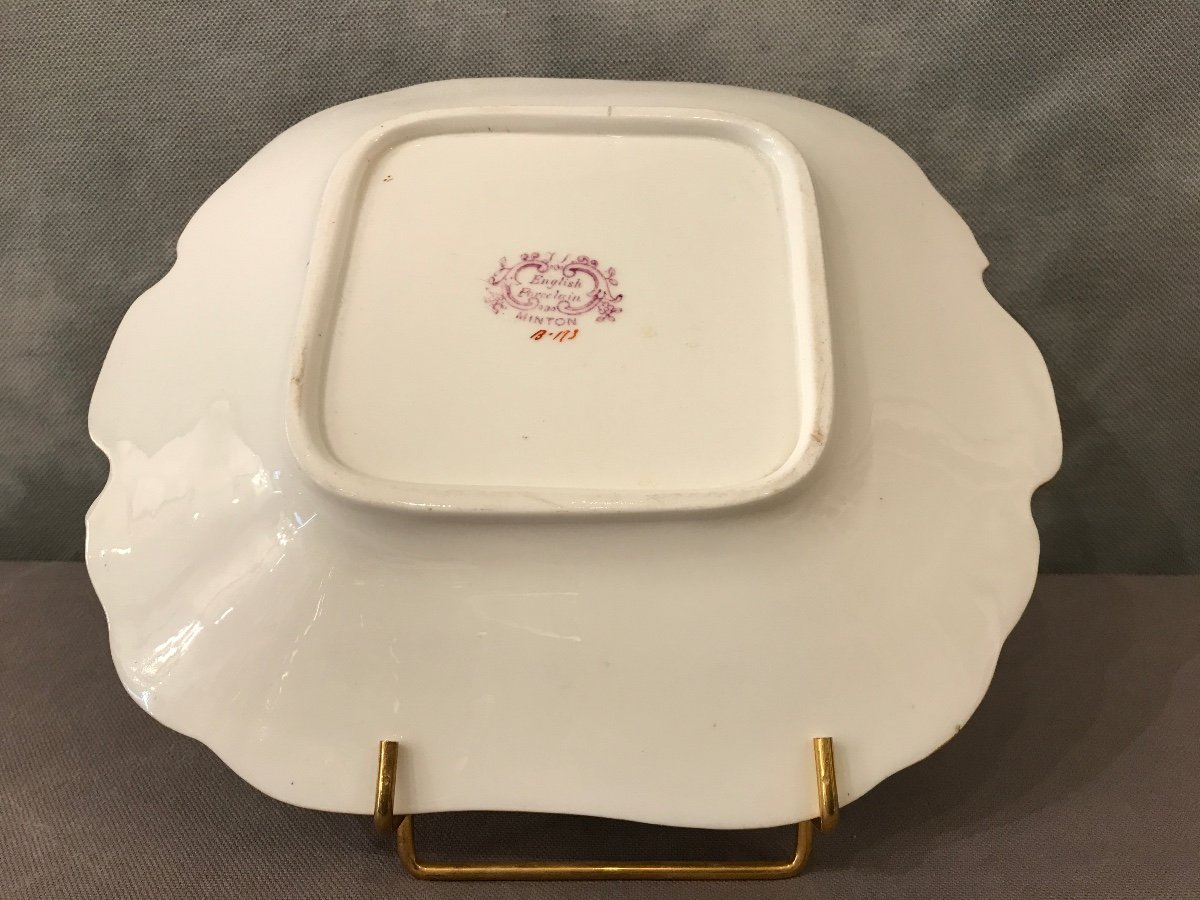 19th Century Minton Porcelain Cake Plate -photo-4