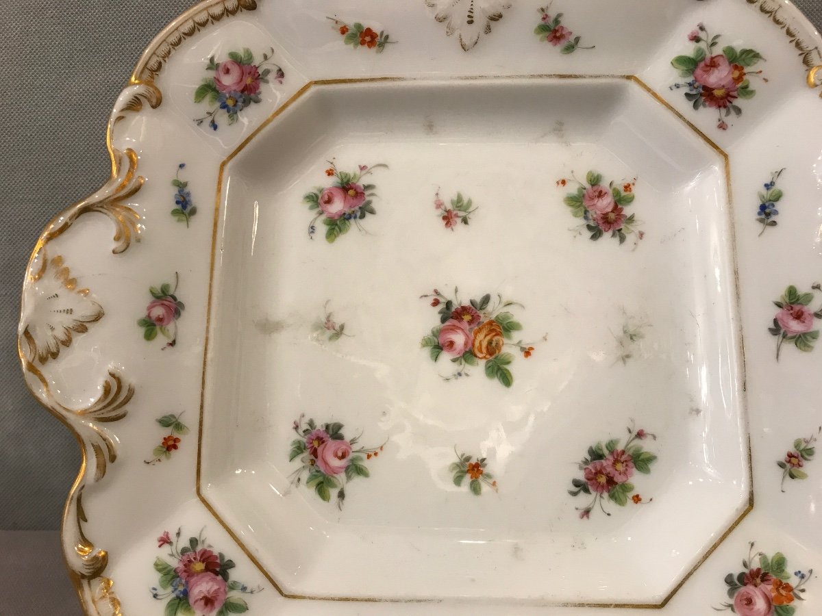 19th Century Old Paris Porcelain Cake Dish -photo-2