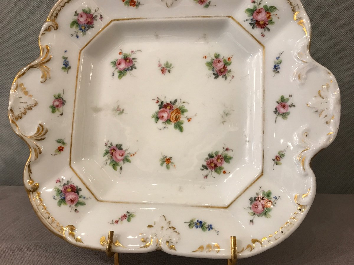 19th Century Old Paris Porcelain Cake Dish -photo-4