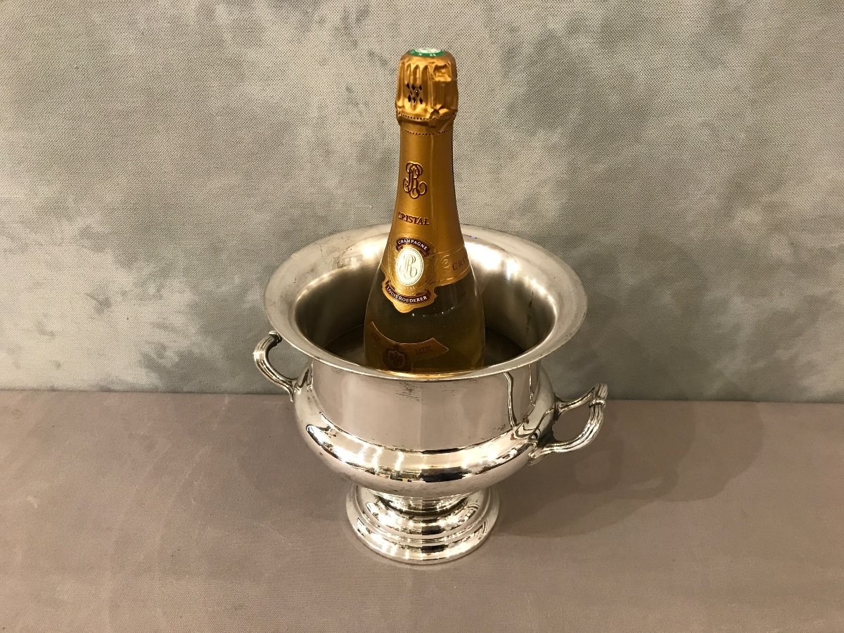 20th Century English Silver Plated Champagne Bucket -photo-2