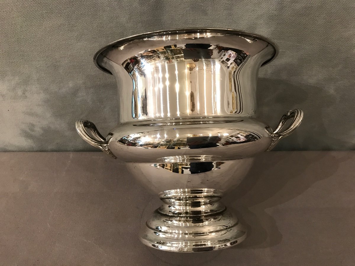 20th Century English Silver Plated Champagne Bucket -photo-3