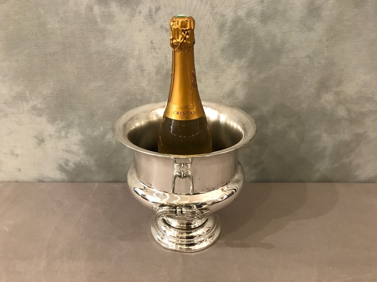 20th Century English Silver Plated Champagne Bucket -photo-1