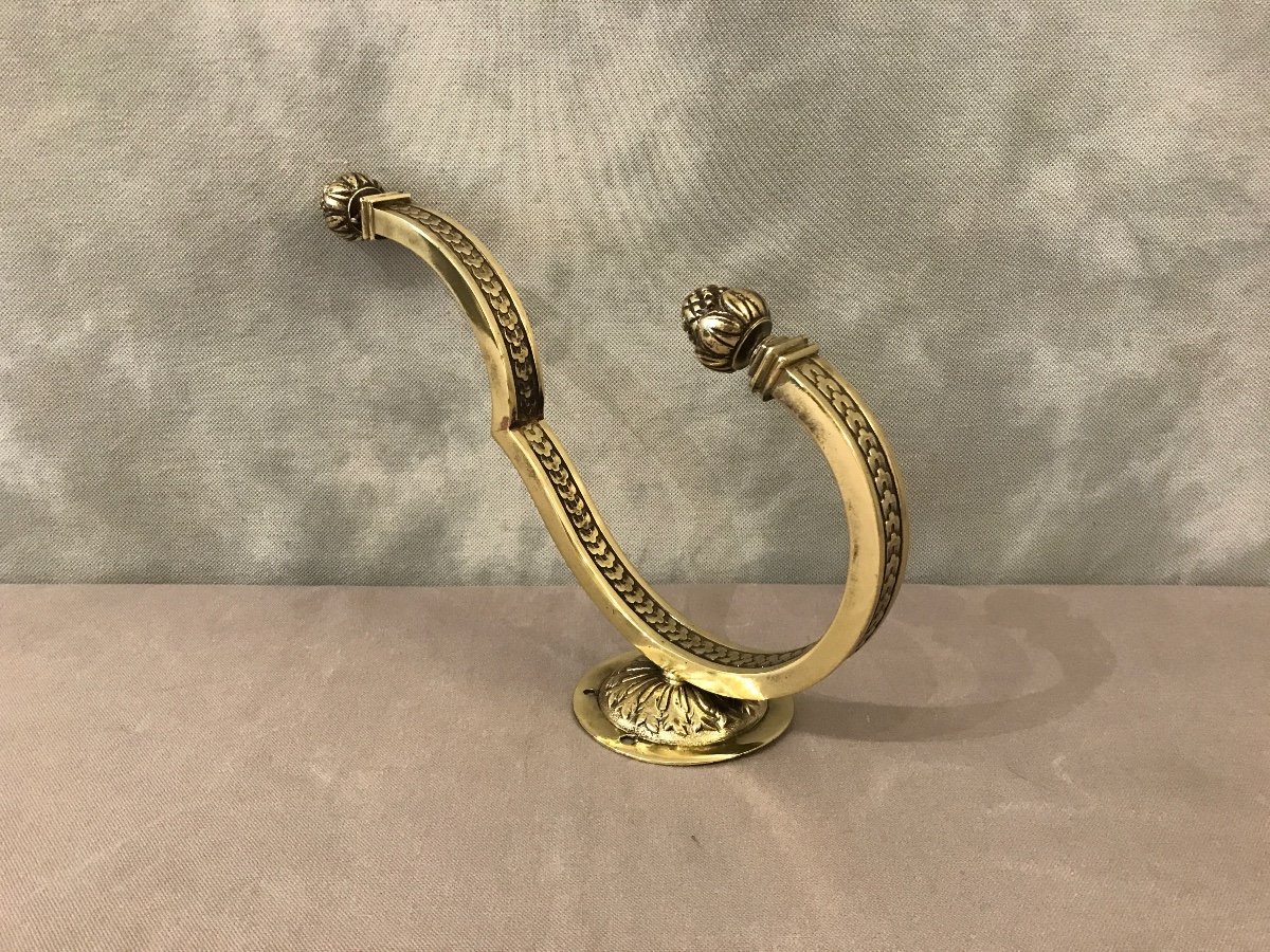 Large Coat Rack, Louis XVI Style Bronze Hook, 19th Century-photo-4