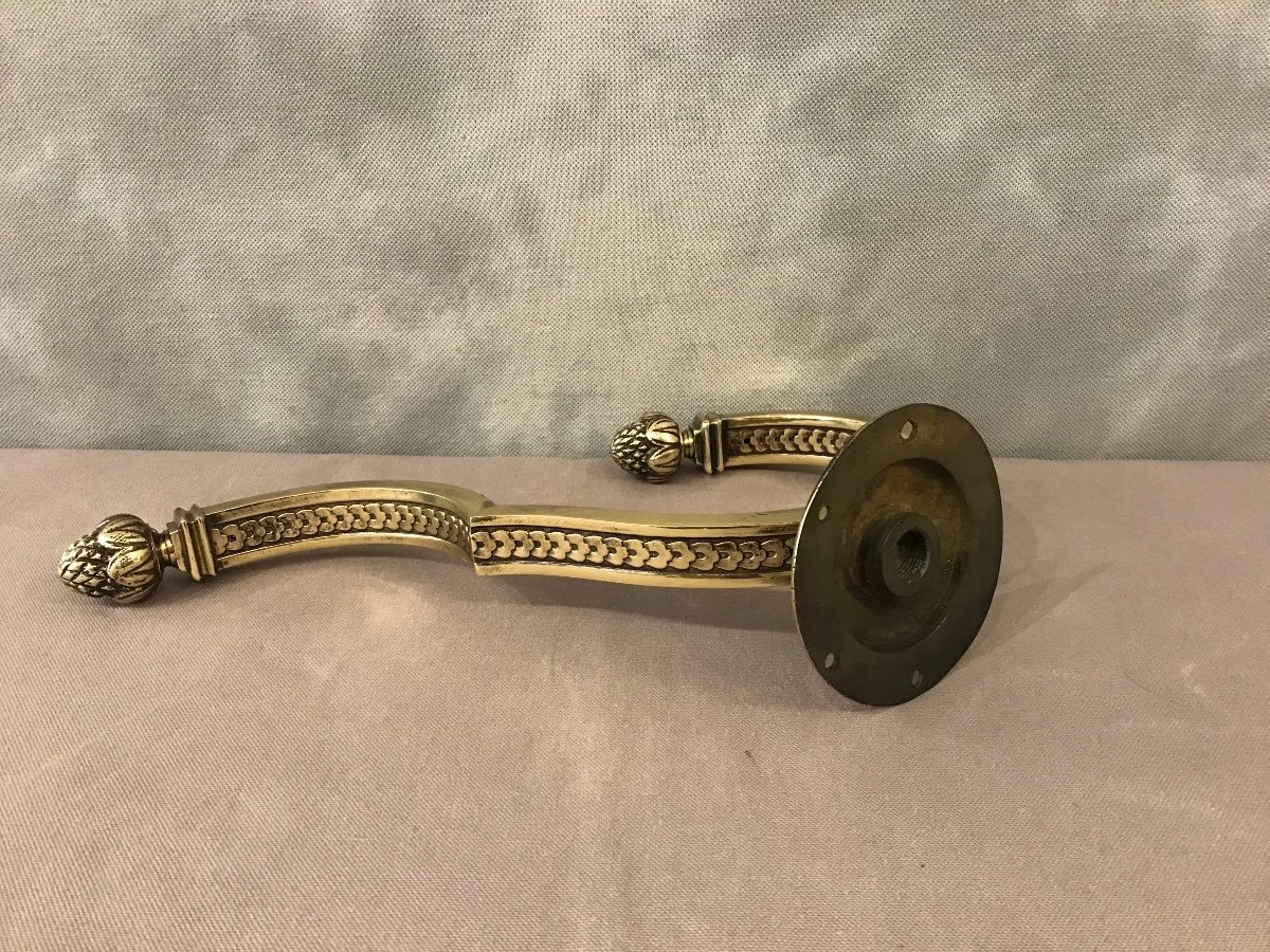 Large Coat Rack, Louis XVI Style Bronze Hook, 19th Century-photo-1