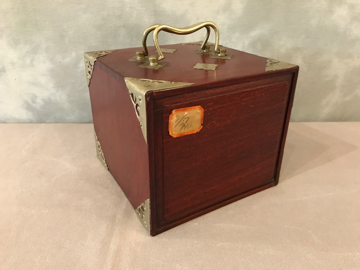 Majhong Game In Its Wooden Box From The Late 19th Century -photo-5