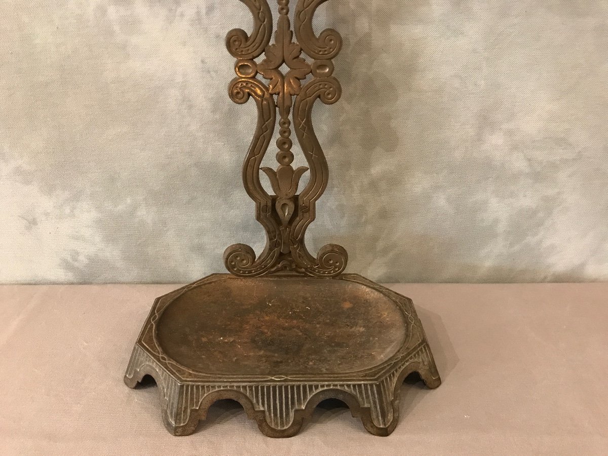 19th Century Grey Cast Iron Fireplace Servant -photo-4